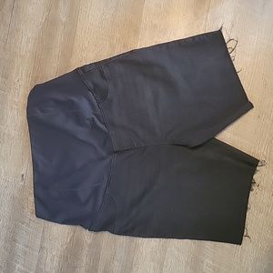Maternity Shorts, Black denim Bermuda, multi sizes